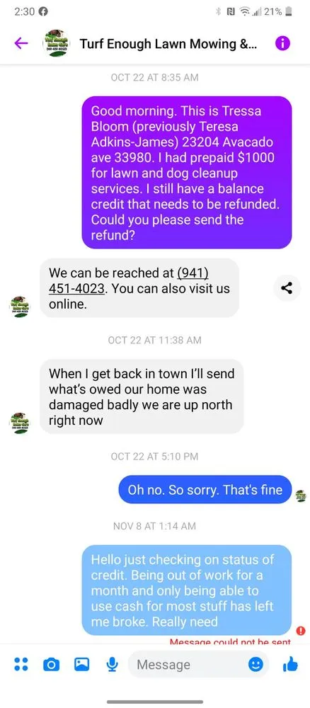 Custom lawn mowing service near you across North Port, FL - Turf Enough Lawn Care