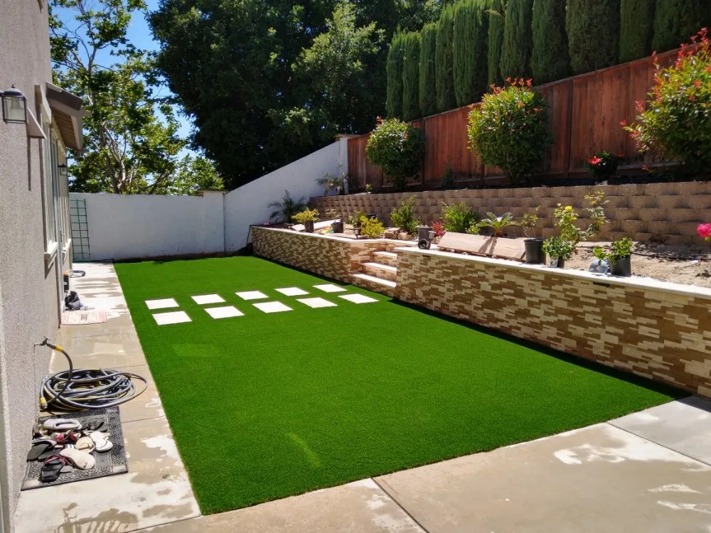 Custom landscape installation in San Jose, CA - Turf Greens Installation