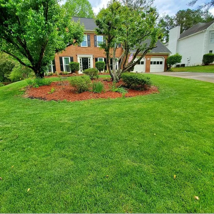 Custom landscape installation in Norcross, GA - Turf Masters Lawn Care