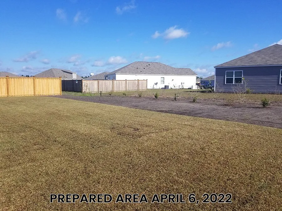 Custom landscape installation in Wilmington, NC - Turf Masters Sod Farms