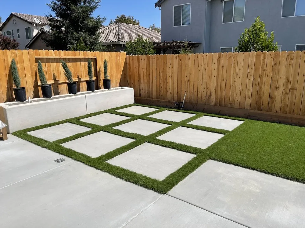 Custom landscape installation for beautiful yards across Modesto, CA - Turf Masters Solutions
