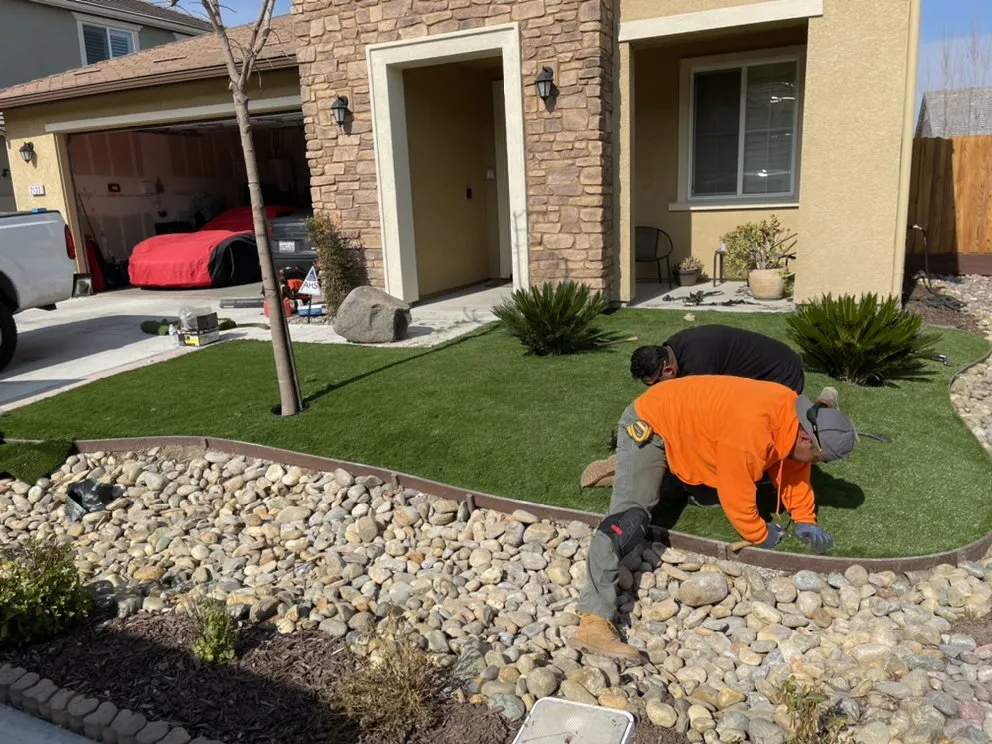 Custom outdoor landscaping in Modesto, CA - Turf Masters Solutions