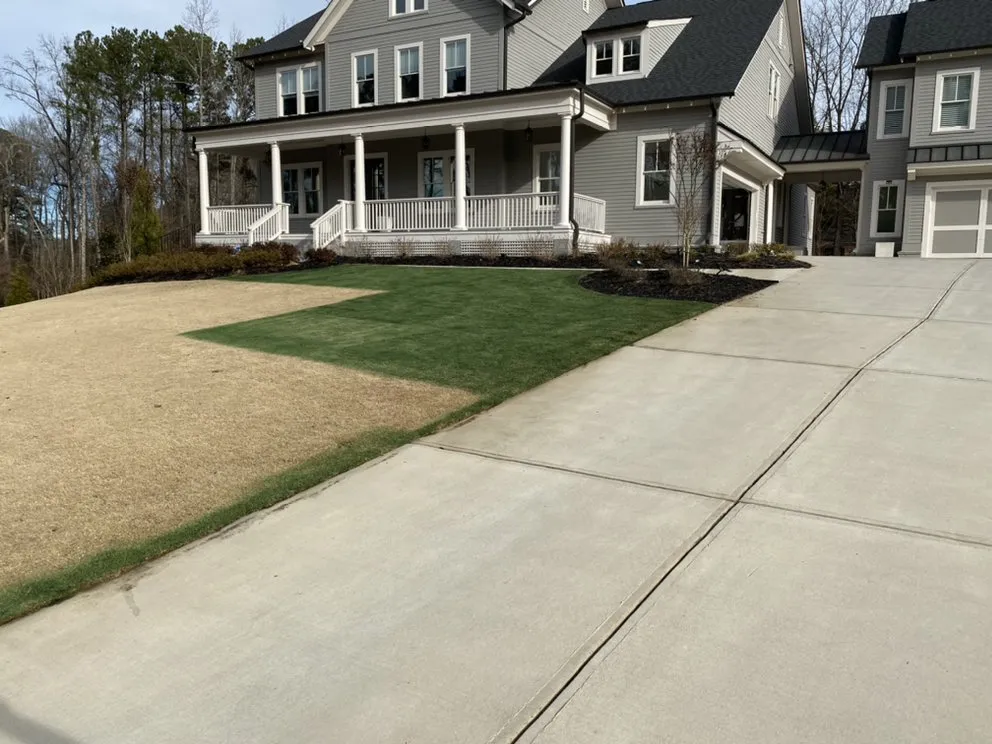 Custom landscape installation for beautiful yards in Buford, GA by Turf Maxx Lawn Care