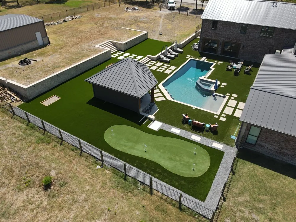 Professional outdoor landscaping for outdoor upgrades in Addison, TX by Turf Oasis