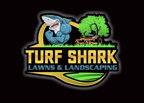 Turf Shark Lawns & Landscaping Logo