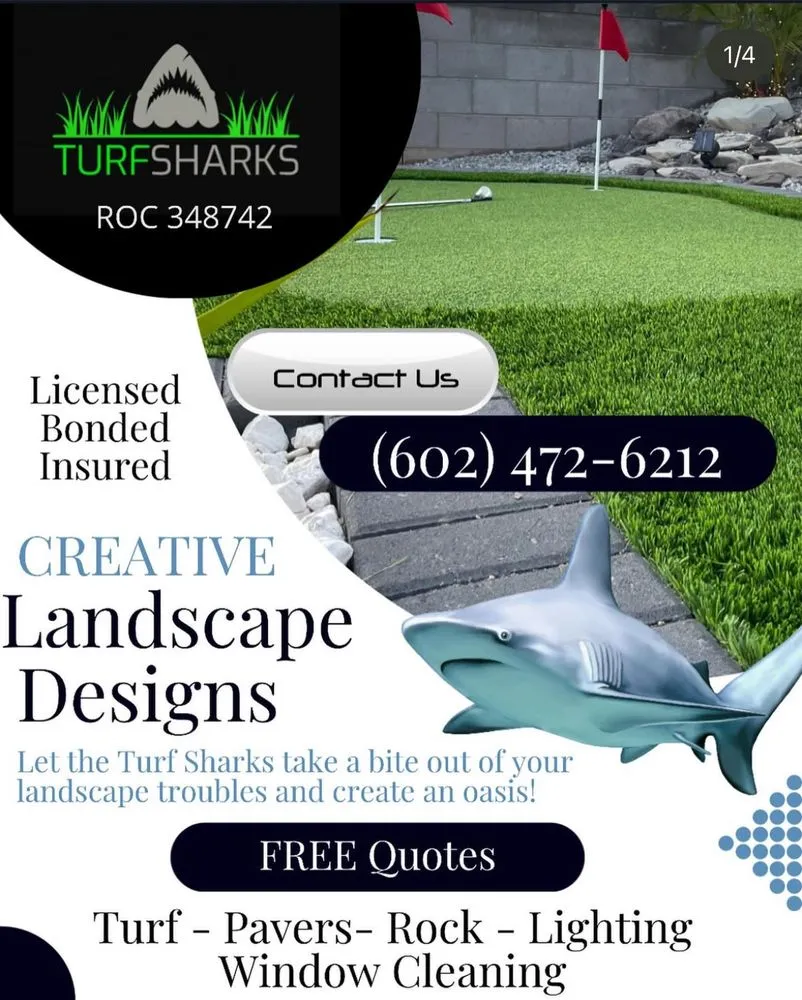 Professional garden landscaping for residential properties across Phoenix, AZ - Turf Sharks