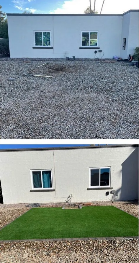 Custom garden landscaping in Phoenix, AZ - Turf Sharks