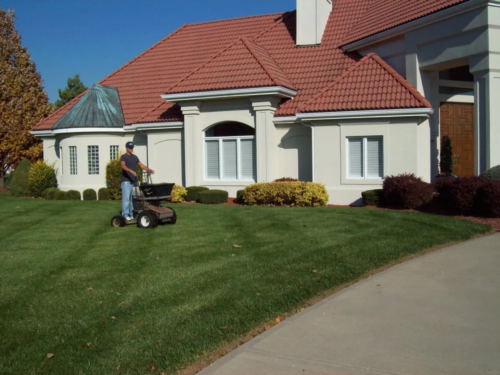 Local lawn mowing service for year-round maintenance in Lees Summit, MO by Turf Solutions
