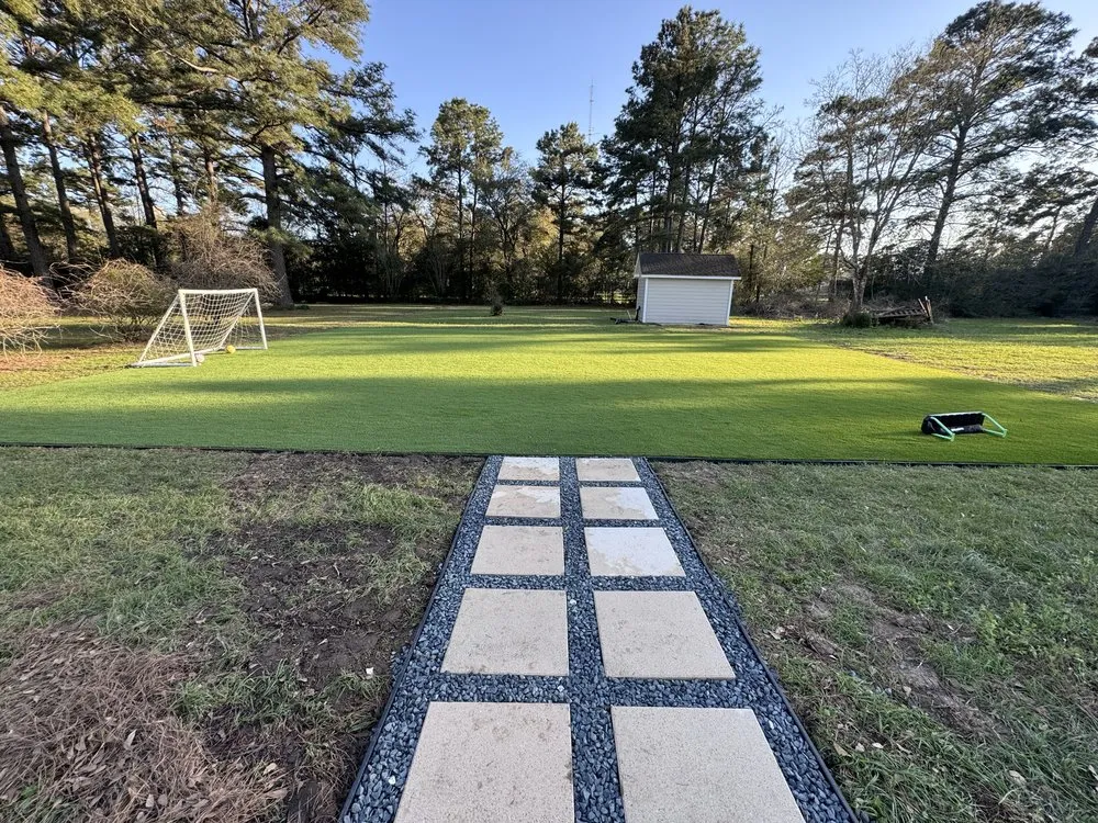 Affordable landscape installation near you in Cypress, TX by Turf Source