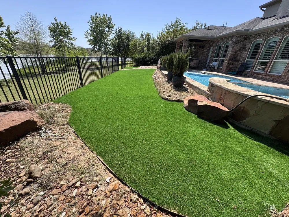 Custom lawn mowing service for homes in Cypress, TX by Turf Source