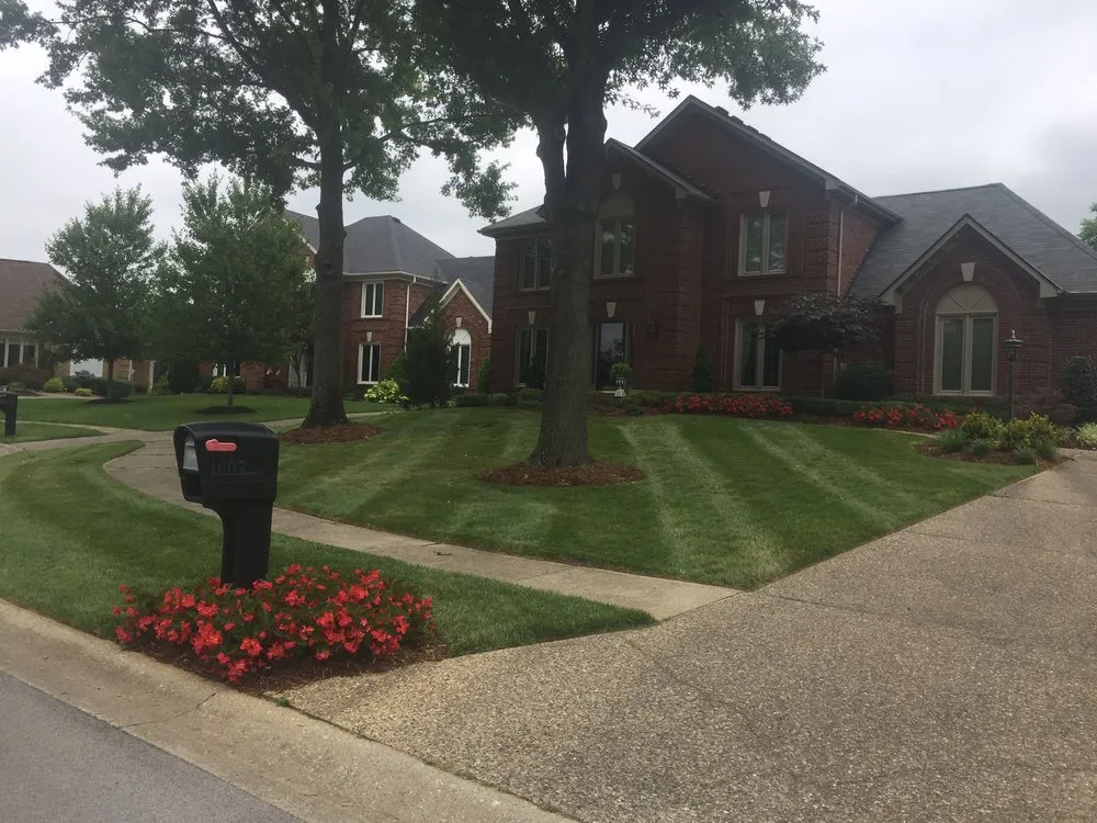 Professional landscape design with custom design across Louisville, KY - Turf Tech