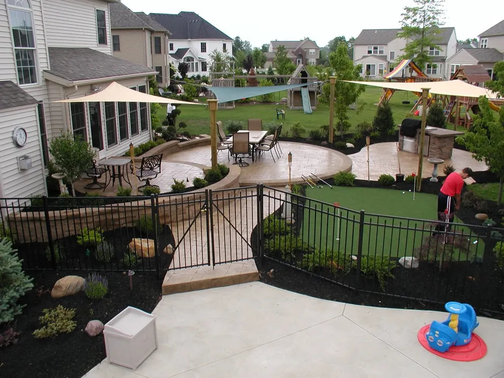 Custom garden landscaping for outdoor upgrades in Maple Heights, OH by Turf World Co