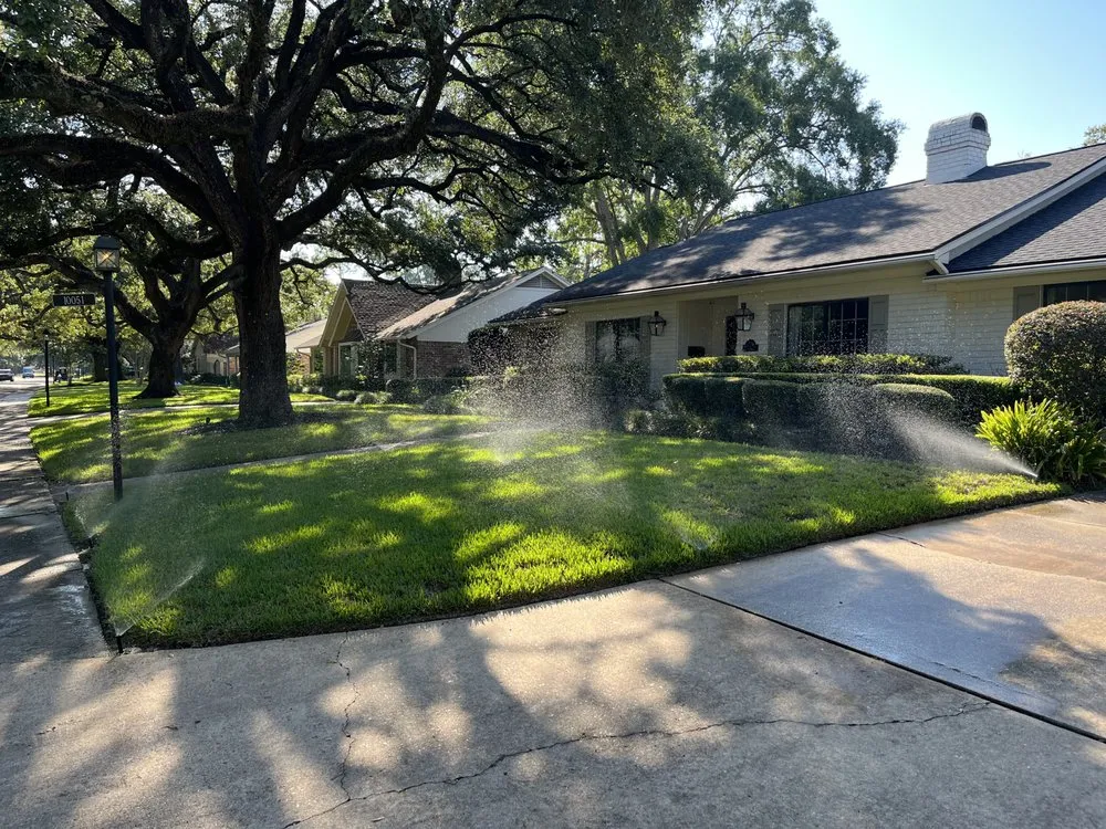 Custom lawn care service for residential properties in Houston, TX by Turfcure