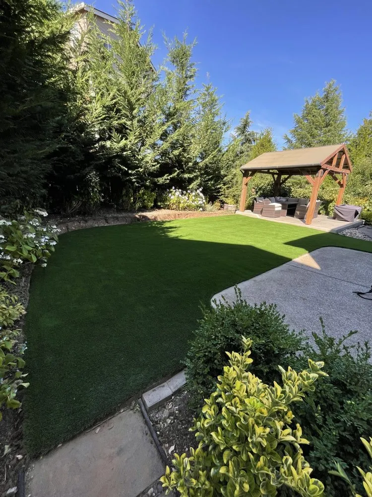 Affordable landscape design for year-round maintenance in Portland, OR by Turfland Innovations