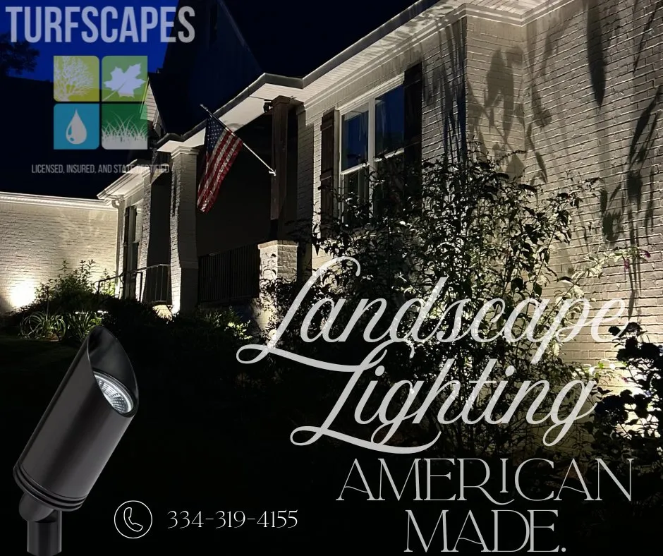 Custom outdoor landscaping in Auburn, AL by Turfscapes Outdoor Lighting