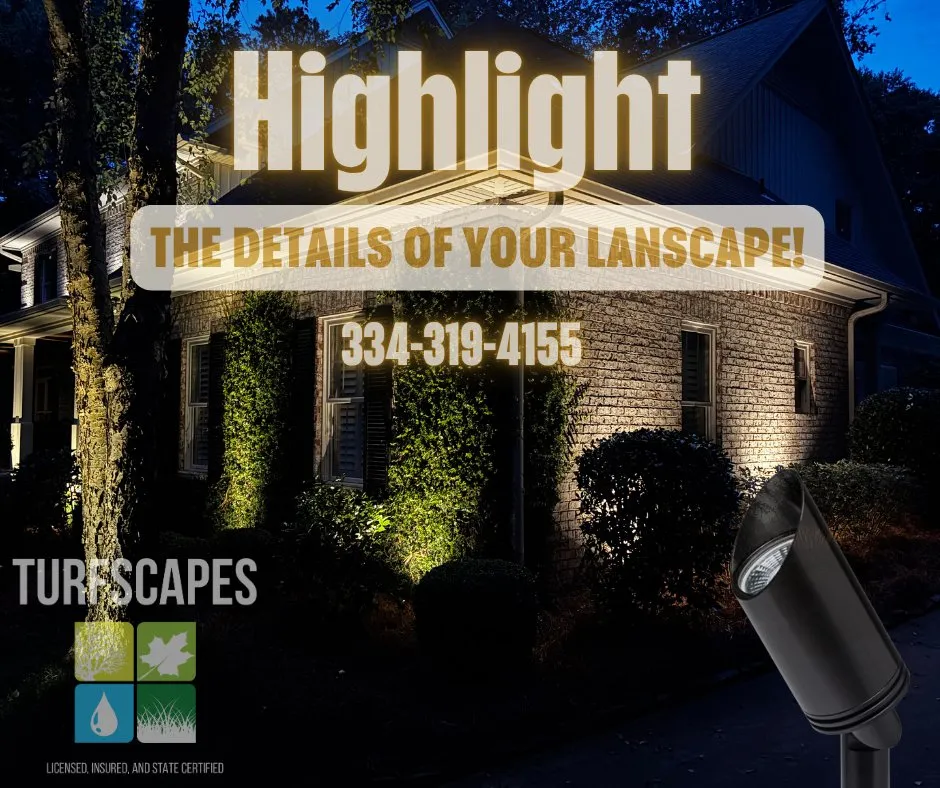 Professional lawn care service experts serving Auburn, AL - Turfscapes Outdoor Lighting