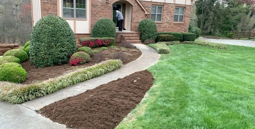 Custom lawn mowing service for residential properties across Winston-Salem, NC - Turk Landscaping