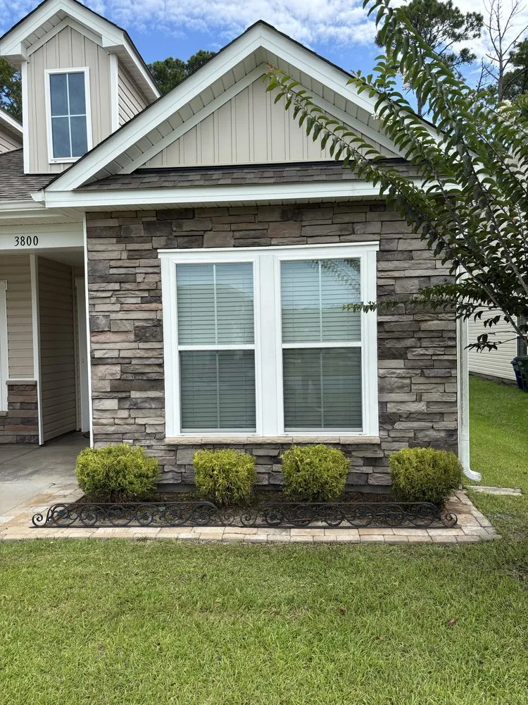 Custom landscape installation in Ash, NC by Turner Landscape Management