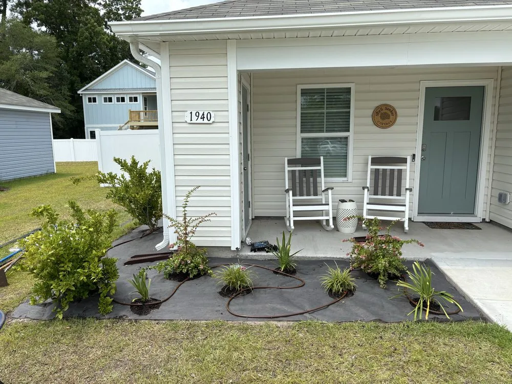 Affordable outdoor landscaping with custom design across Ash, NC - Turner Landscape Management