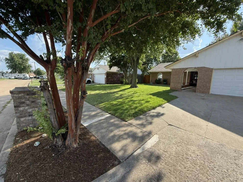 Custom landscape installation in Oklahoma City, OK by Turner Lawn & Landscaping