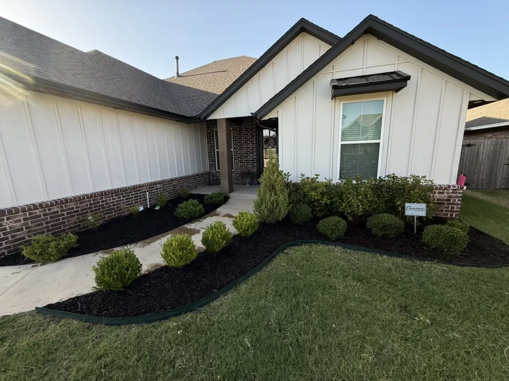 Professional garden landscaping for homes in Oklahoma City, OK by Turner Lawn & Landscaping