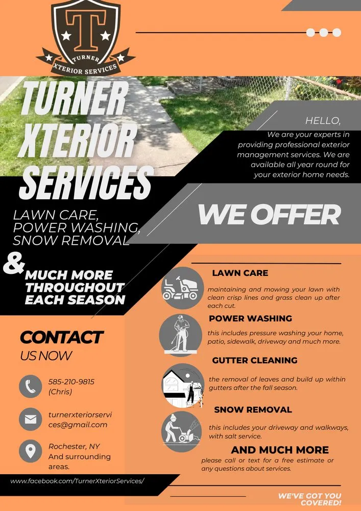 Affordable lawn mowing service experts serving Rochester, NY - Turner Xterior Services