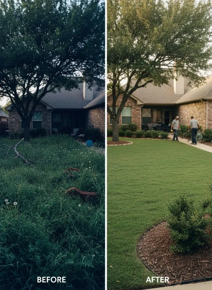 Top-rated lawn care service for homes across Flower Mound, TX - TurnKey Property Services