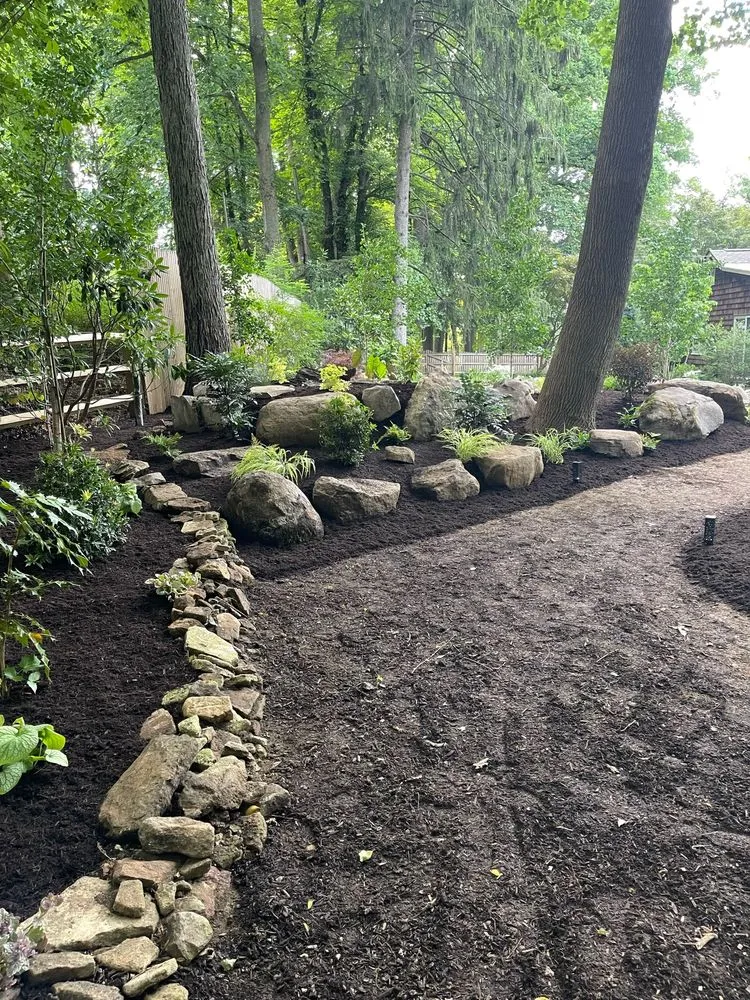 Custom outdoor landscaping in Coatesville, PA by Turpin Landscape Design Build