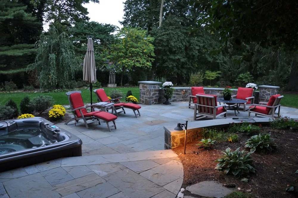 Custom outdoor landscaping in Coatesville, PA by Turpin Landscape Design Build
