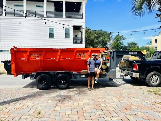 TV Dumpster/Debris Removal Logo