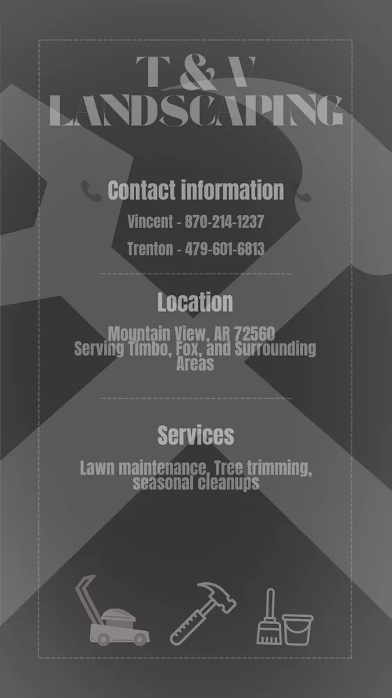 Top-rated yard cleanup service experts serving Mountain View, AR - T&V Landscaping