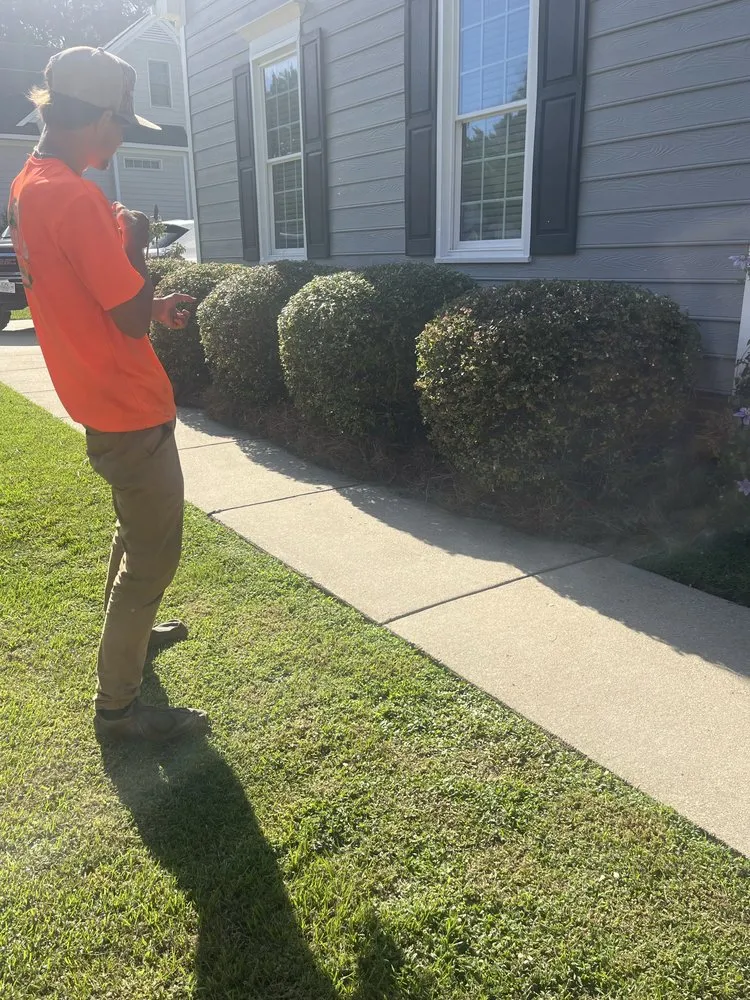 Custom garden landscaping for residential properties in Nashville, NC by Twin Clippers Pro Landscaping