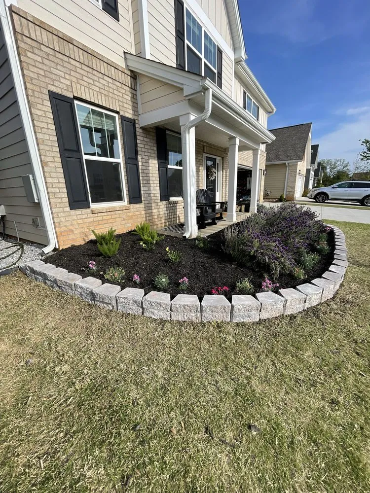 Custom landscaping services with custom design in Greenville, SC by Twin Oaks