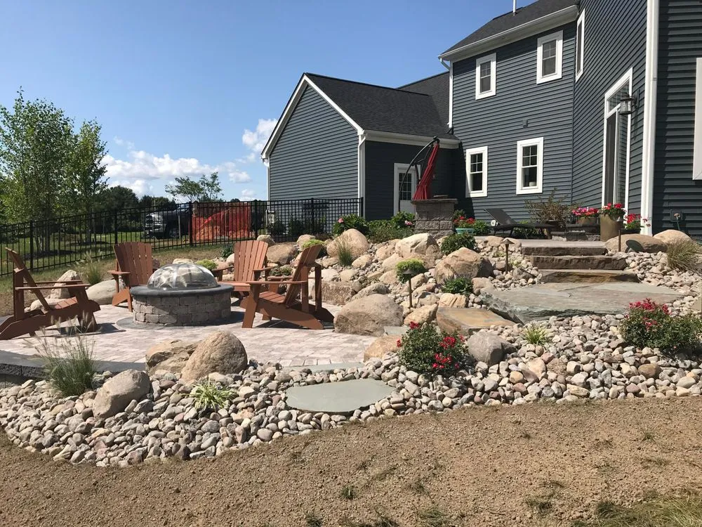 Professional garden landscaping for beautiful yards in Macedon, NY by Twin Oaks Lawn & Landscape