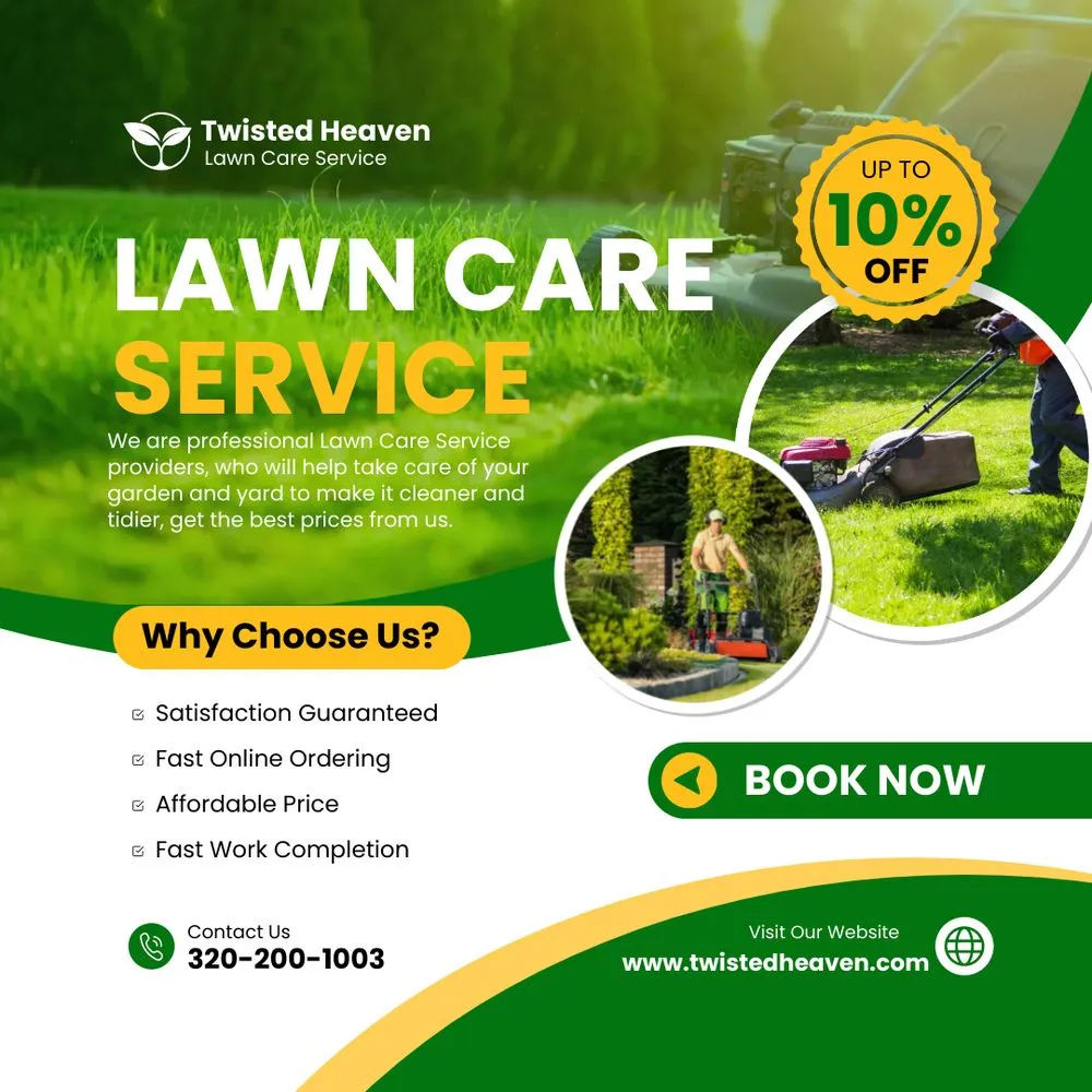 Local lawn care service in St. Cloud, MN by Twisted Heaven Lawn Care