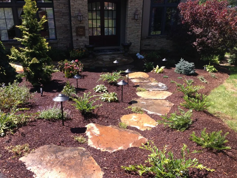 Professional garden landscaping in Greenville, SC by Twisted Leaf Landscapes