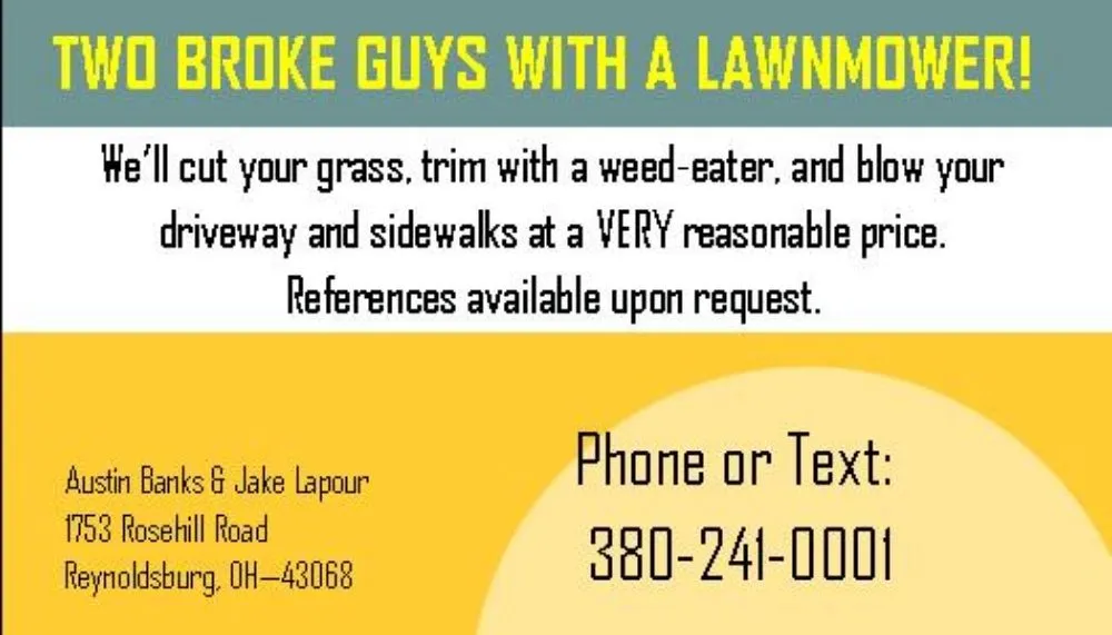 Affordable outdoor landscaping with custom design across Reynoldsburg, OH - Two Broke Men And A Lawnmower