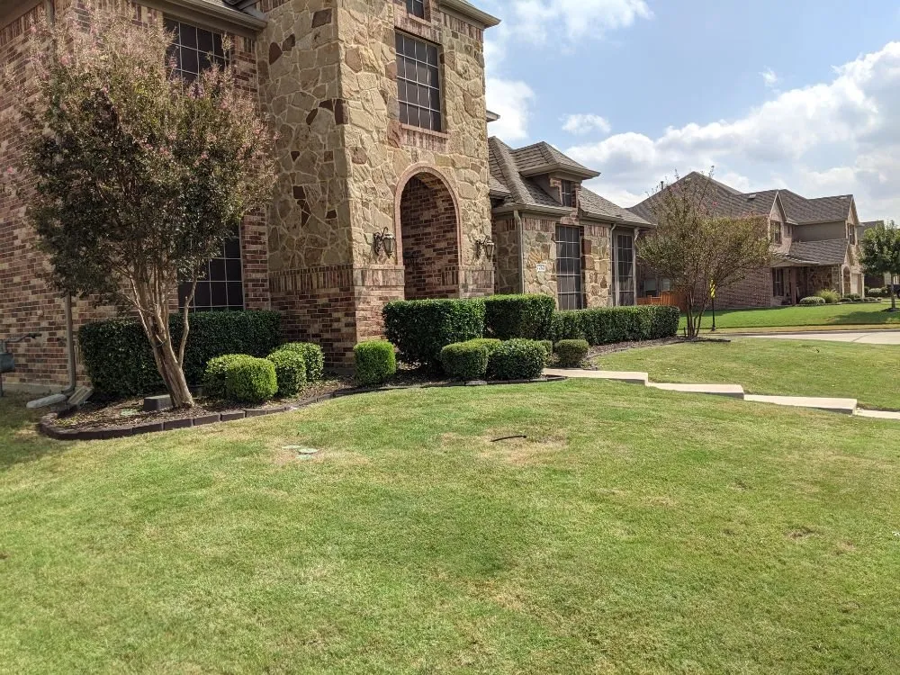 Local residential landscaping in Irving, TX - Two Brothers at work