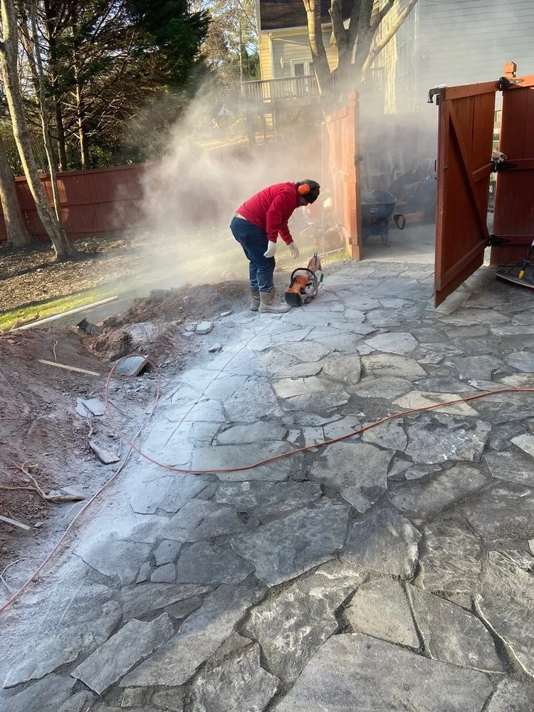 Custom yard cleanup service for beautiful yards in Atlanta, GA by Two Brothers Landscaping