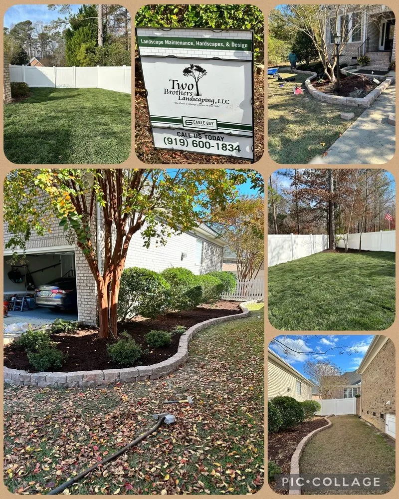 Local yard maintenance near you in Fuquay Varina, NC by Two Brothers Landscaping