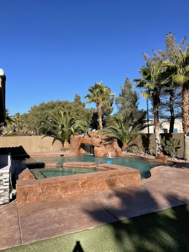 Trusted lawn mowing service with custom design in Las Vegas, NV by Two Brothers Landscaping