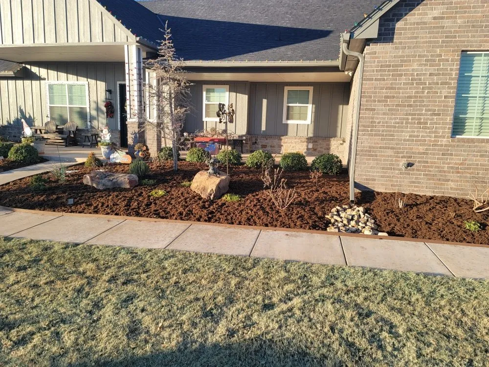Expert landscape installation for beautiful yards in Guthrie, OK by Two Brothers Lawn Care and Landscaping