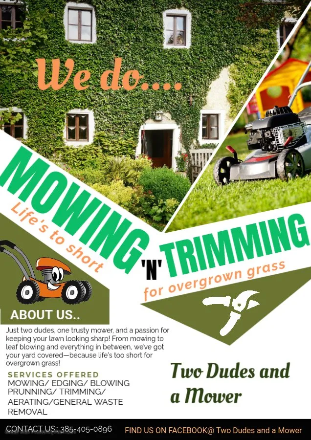 Trusted residential landscaping in Roy, UT by Two Dudes And A Mower