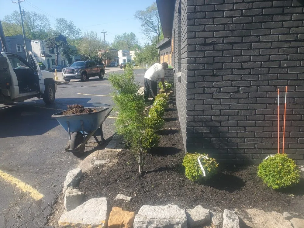 Trusted outdoor landscaping with custom design in Cincinnati, OH by Two Friends Landscaping