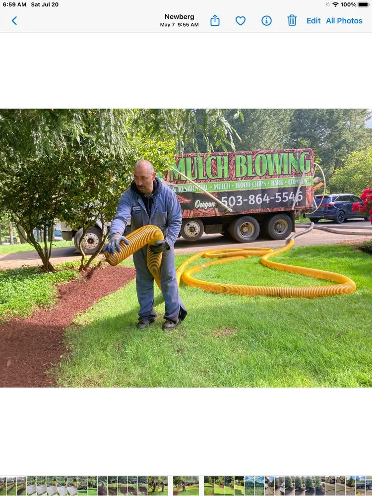 Professional outdoor landscaping for outdoor upgrades in Dayton, OR by Two Guys Bark Blowing