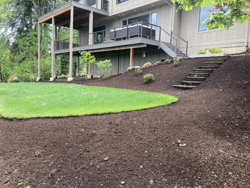 Trusted garden landscaping for residential properties across Dayton, OR - Two Guys Bark Blowing