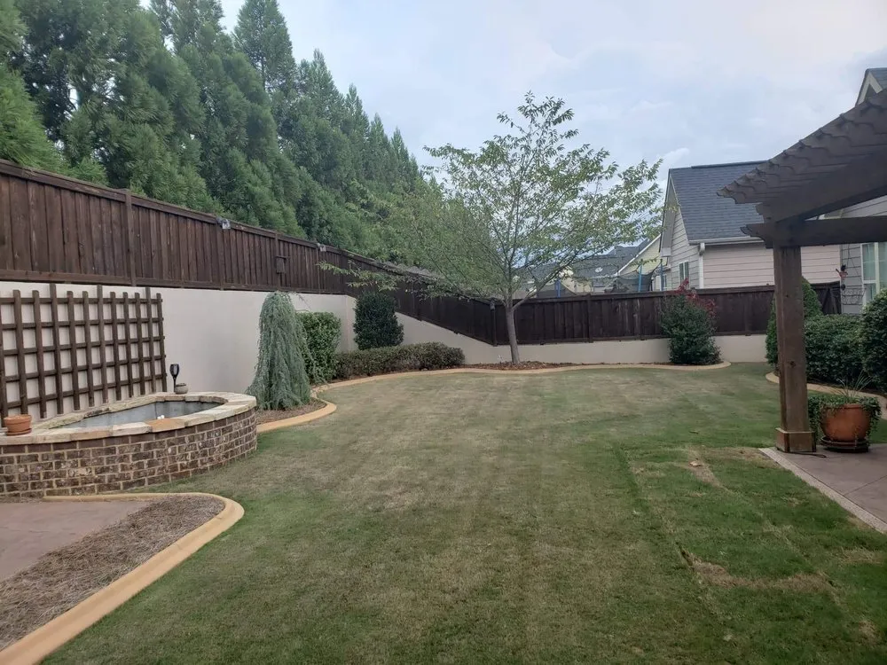 Custom lawn care service for beautiful yards across Adairsville, GA - Two men and a mower