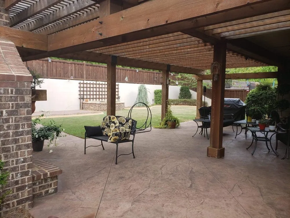 Custom garden landscaping near you across Adairsville, GA - Two men and a mower