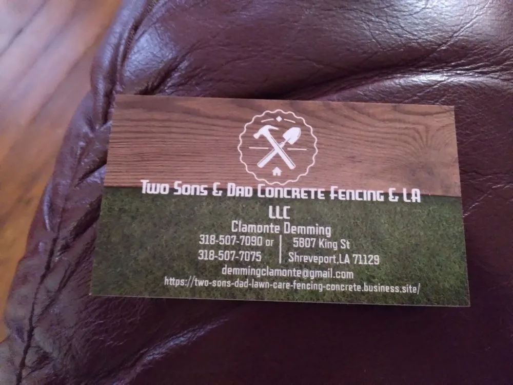 Trusted yard maintenance experts serving Shreveport, LA - Two Sons & Dad Concrete Fencing & Lawn Assistant