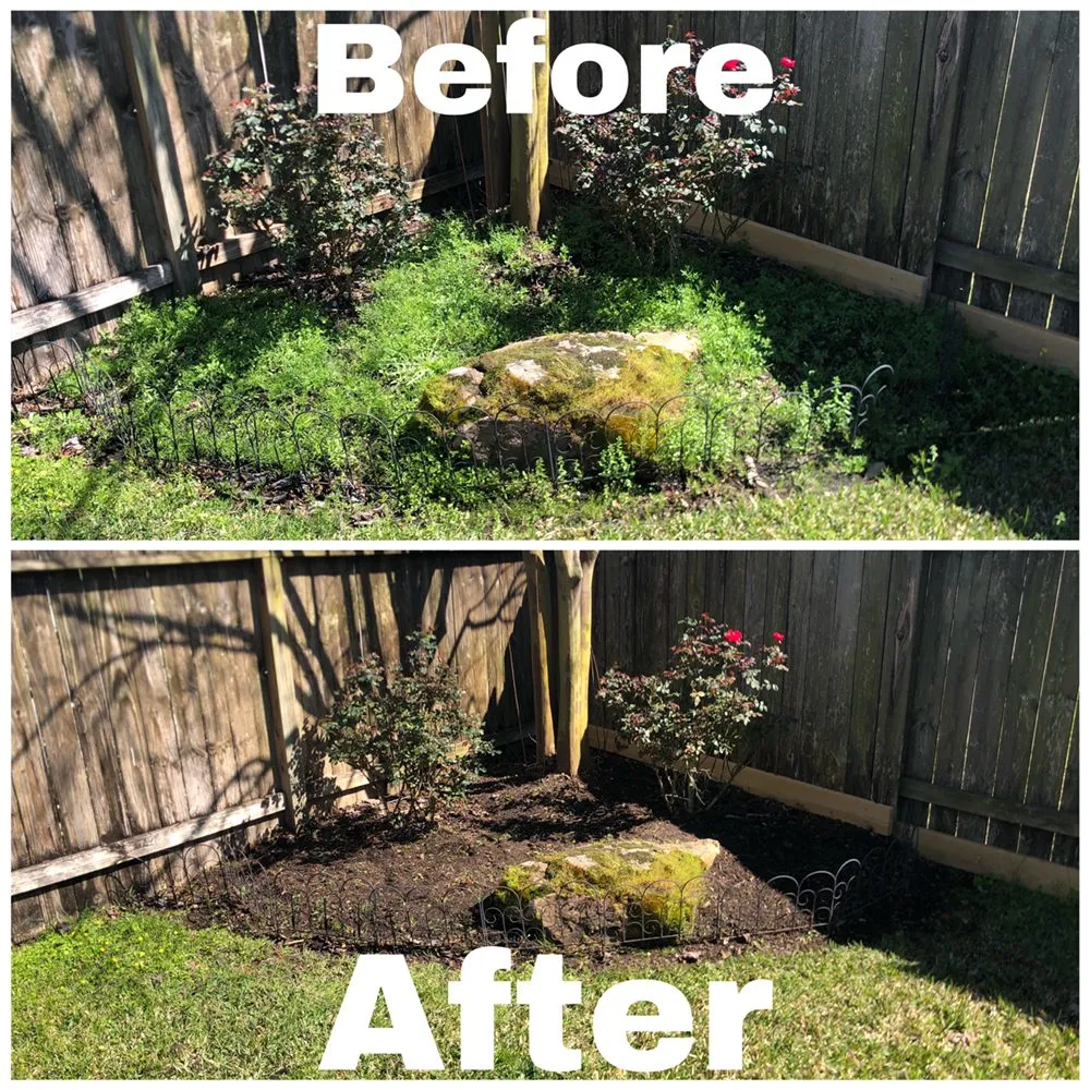 Top-rated garden landscaping for beautiful yards in Humble, TX by Two Teens Cleanup